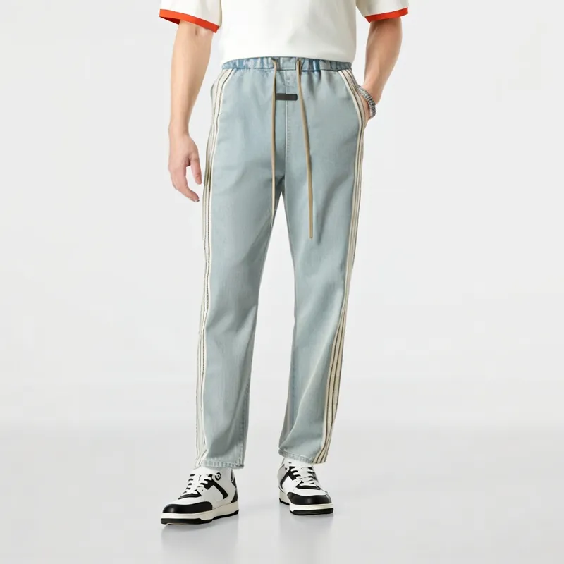Fear Of God Stripe Detailed Drawstring Jeans-2