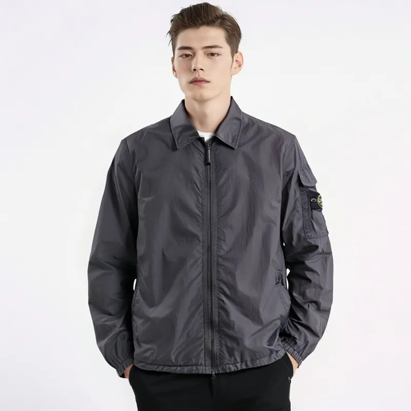 STONE ISLAND Jacket Men's Charcoal Gray-2