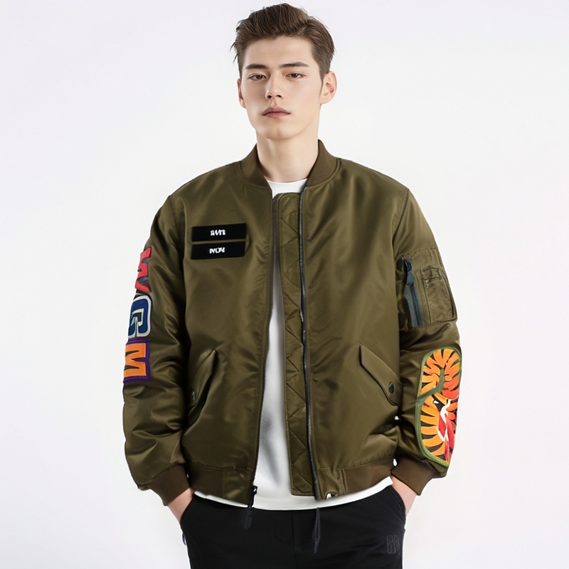 A BATHING APE Shark Loose Fit MA-1 Jacket FW21 Green L - POIZON A BATHING APE Shark Loose Fit MA-1 Jacket FW21 Green L - POIZON