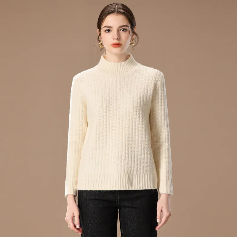 FENHONGMALI Knitwear Women's Beige-1