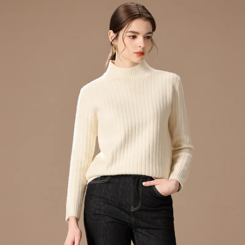 FENHONGMALI Knitwear Women's Beige-2