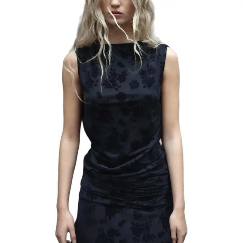 ZARA T-Shirts Women's Dark Blue-3
