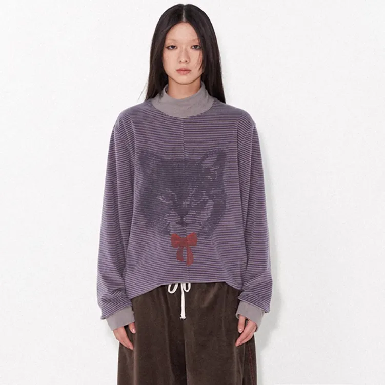 WULISHAONIAN T Shirt Unisex Gray Purple-2