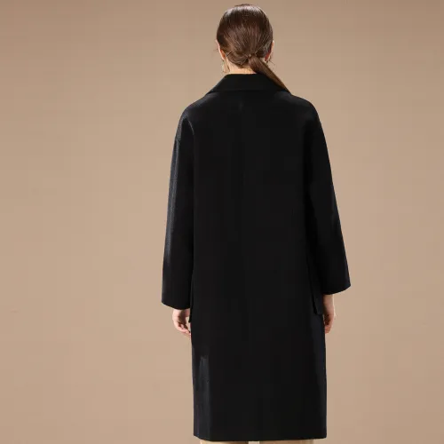 FENHONGMALI Coats Women's Black