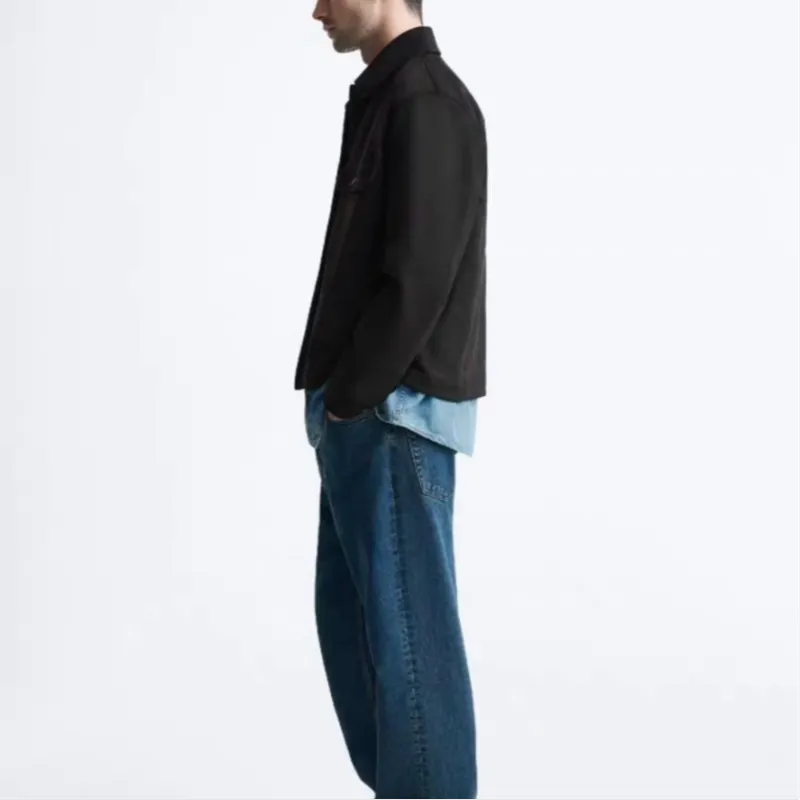 ZARA Jackets Men Black-2
