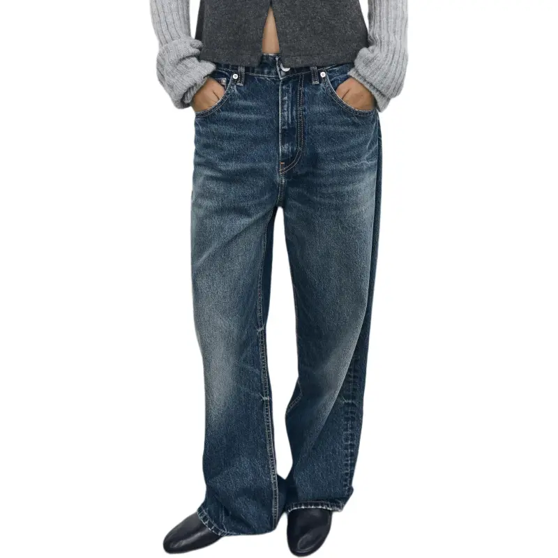 ZARA Jeans Women's Marine Blue-5