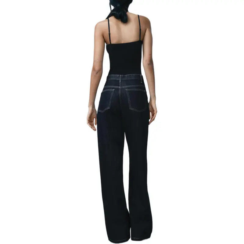 ZARA Trf Jeans Women's Dark Blue-4