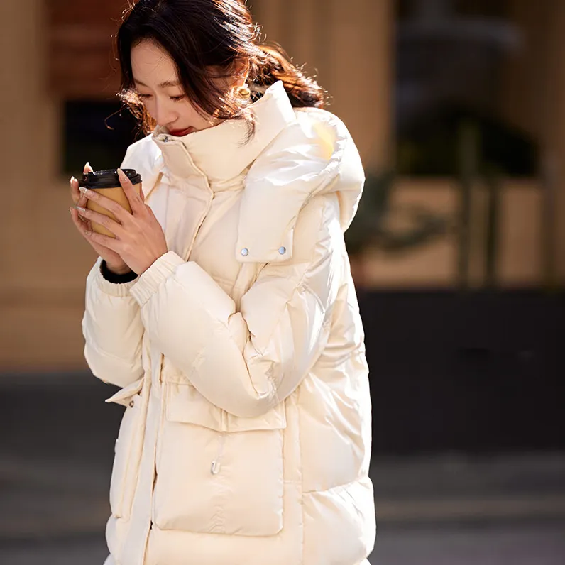 Mo Han Yi Mei Down Jacket Women's Ecru-3