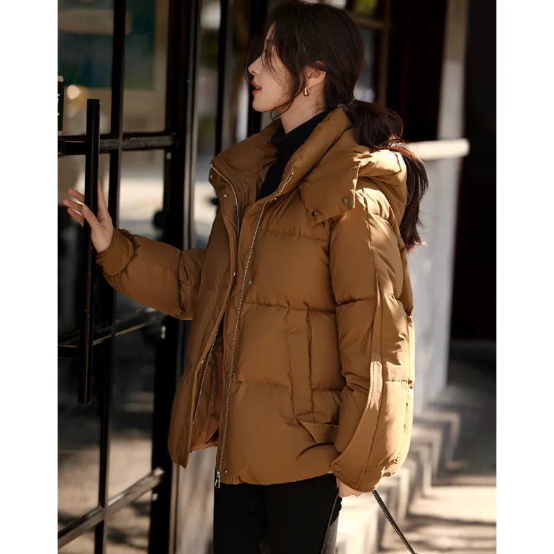 Mo Han Yi Mei Down Jacket Women's Ochre Brown-3