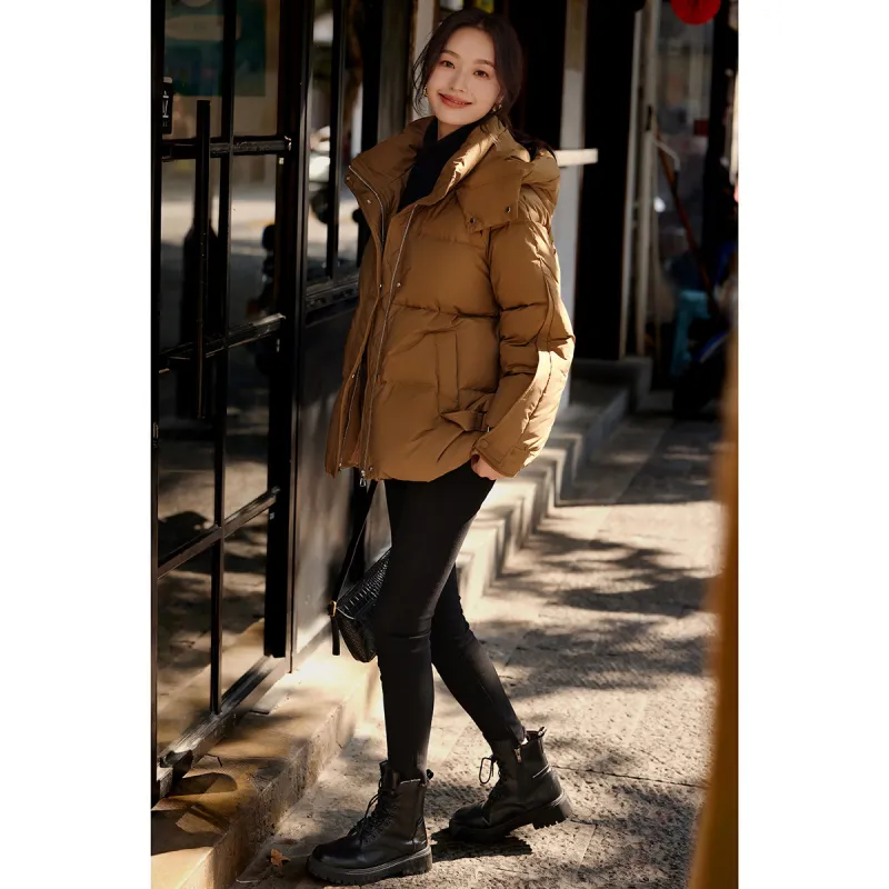 Mo Han Yi Mei Down Jacket Women's Ochre Brown-2