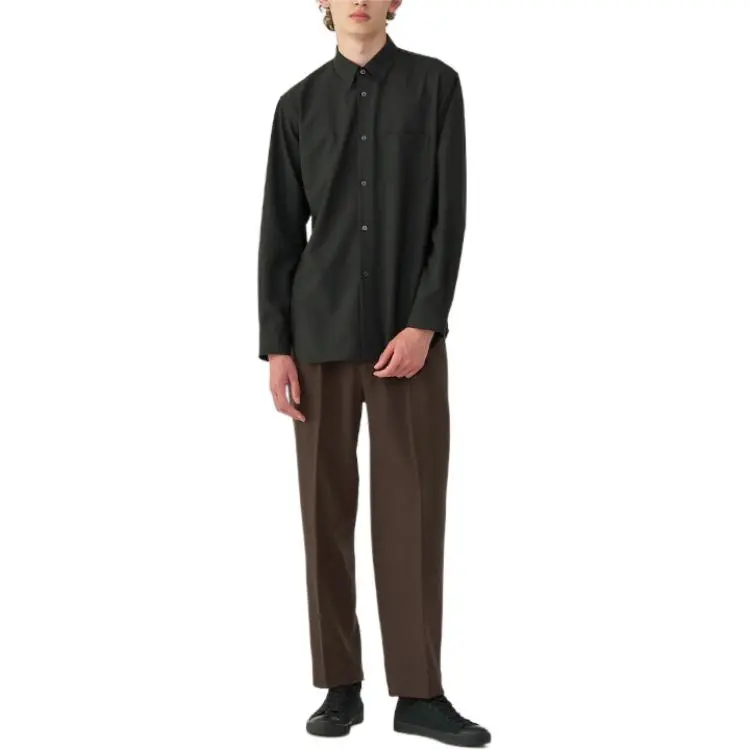 MUJI LABO Series Suit Trouser Men's Dark Brown-1
