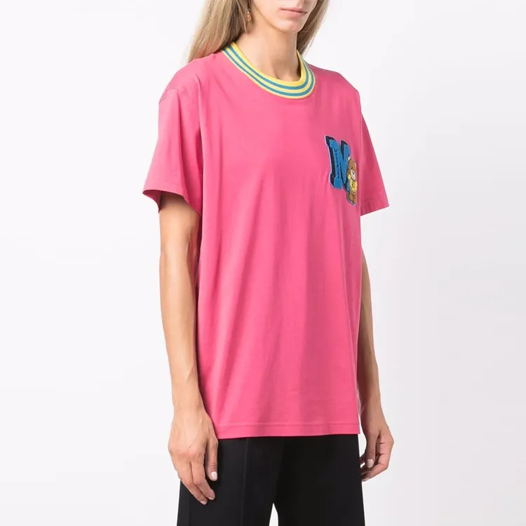 MOSCHINO Drop Shoulder Sleeve T Shirt Women's-3