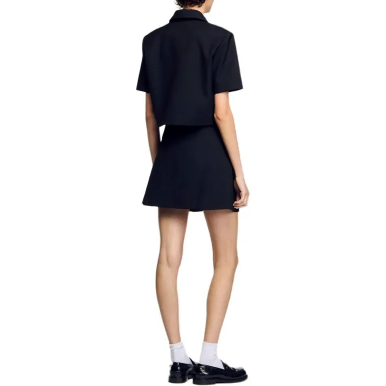 Sandro Pleated Mini Skirt-1
