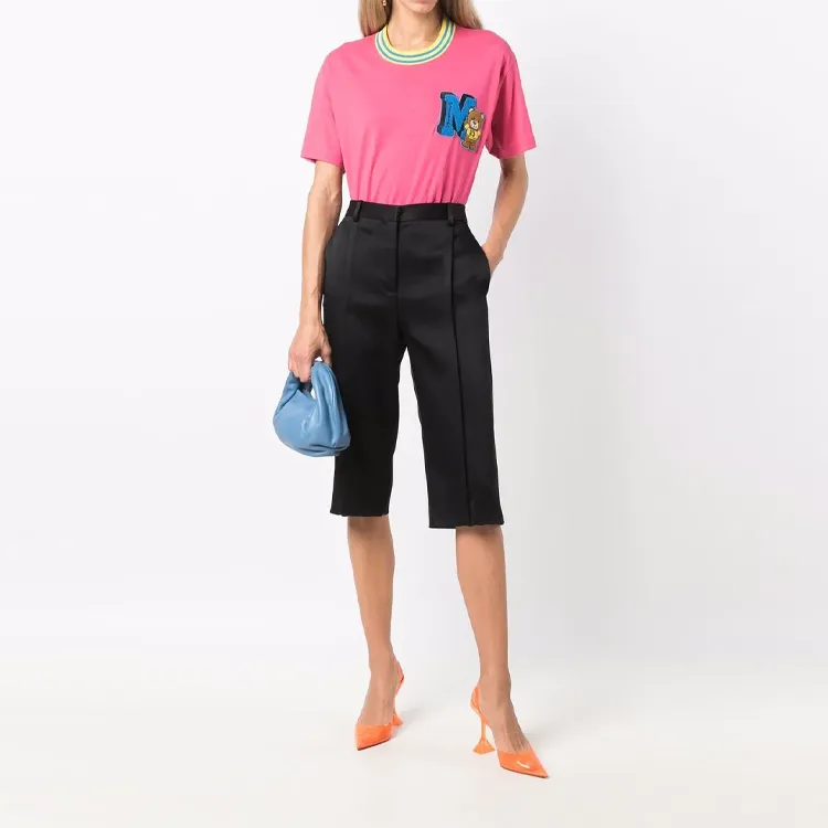 MOSCHINO Drop Shoulder Sleeve T Shirt Women's-2