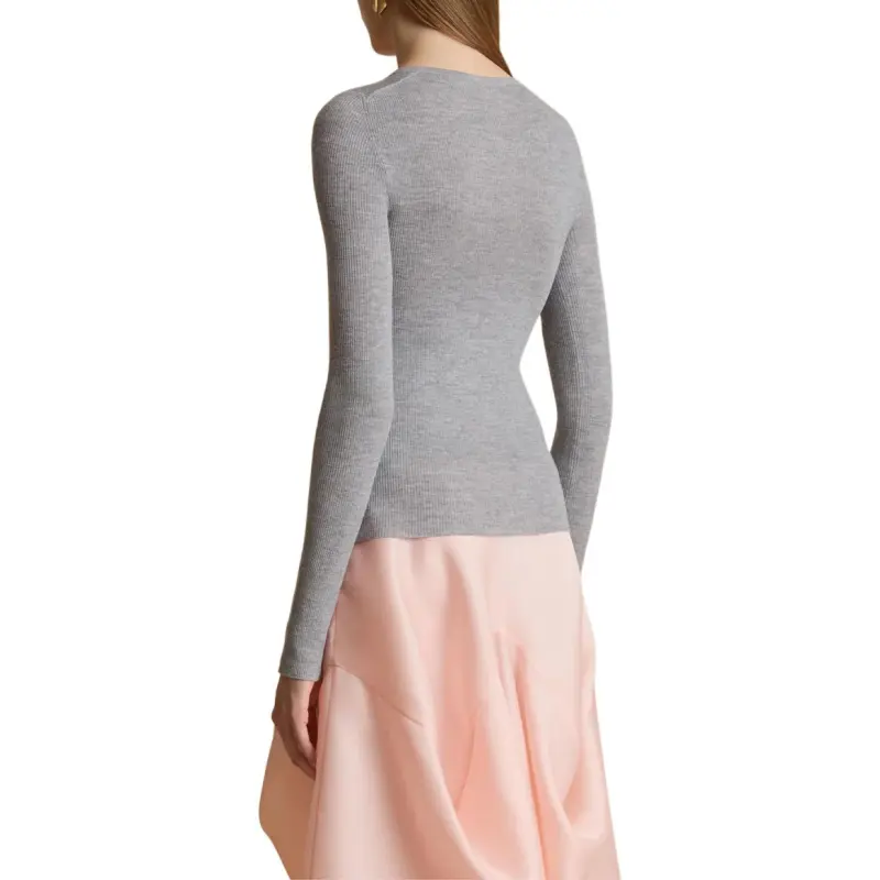 KHAITE Ribbed Sweater-1