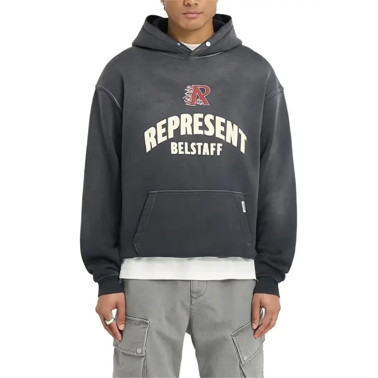 Belstaff X REPRESENT Belstaff Collaboration Sweatshirts Men Black-4