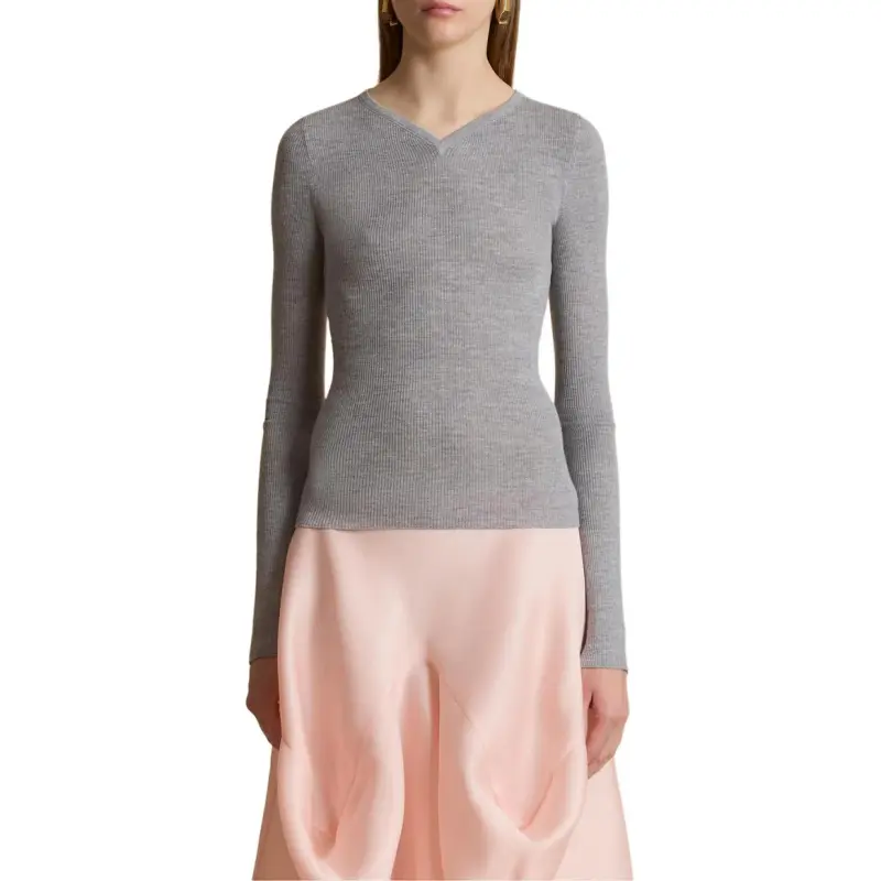 KHAITE Ribbed Sweater-3