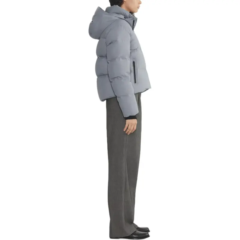 ARITZIA The Super Puff2OTM Shorty - RainstopTM Down Jacket Women's Shady Blue-2
