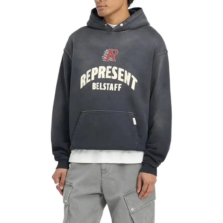 Belstaff X REPRESENT Belstaff Collaboration Sweatshirts Men Black-3
