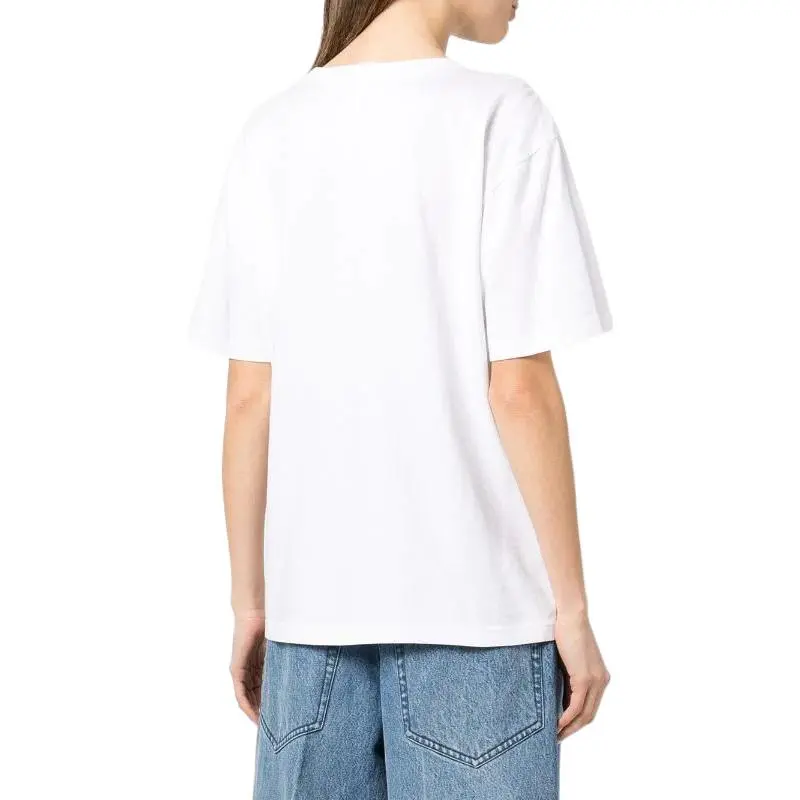 Alexander Wang Essential Jersey Puff Logo Ss Tee White-3