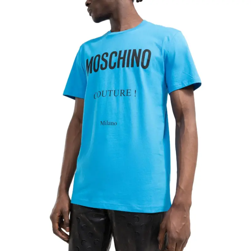MOSCHINO T Shirts Men Light Blue-3