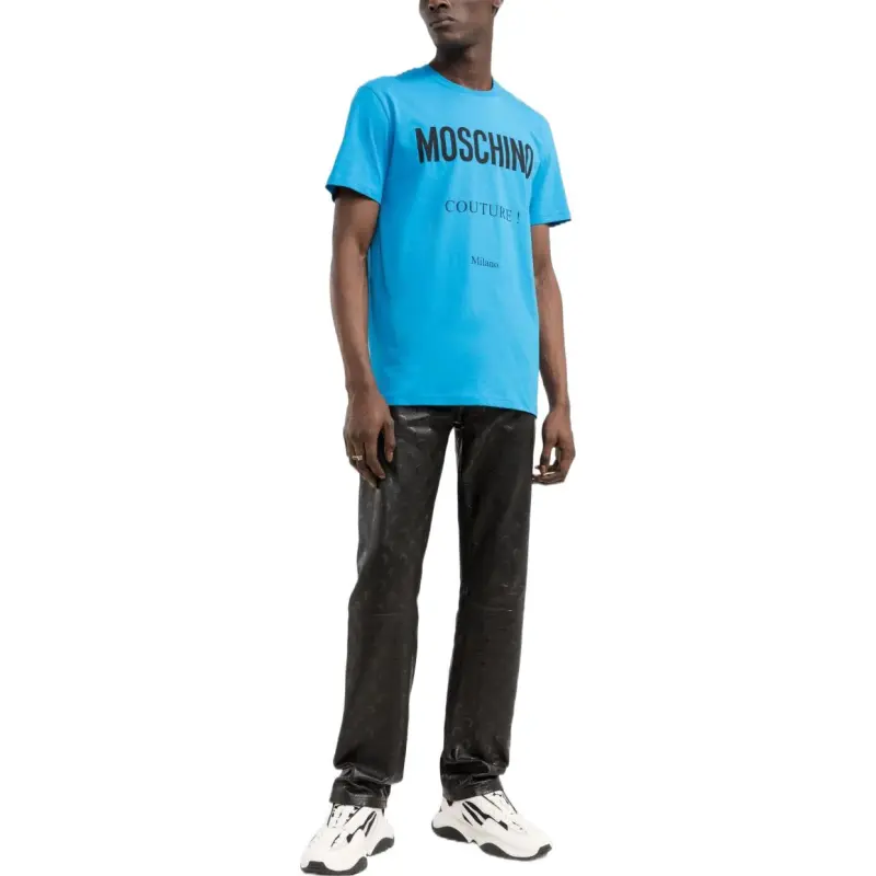MOSCHINO T Shirts Men Light Blue-1