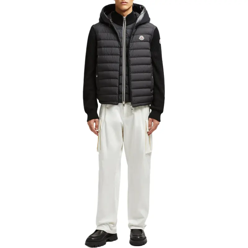 Moncler Logo Patch Zip Up Padded Vest-1