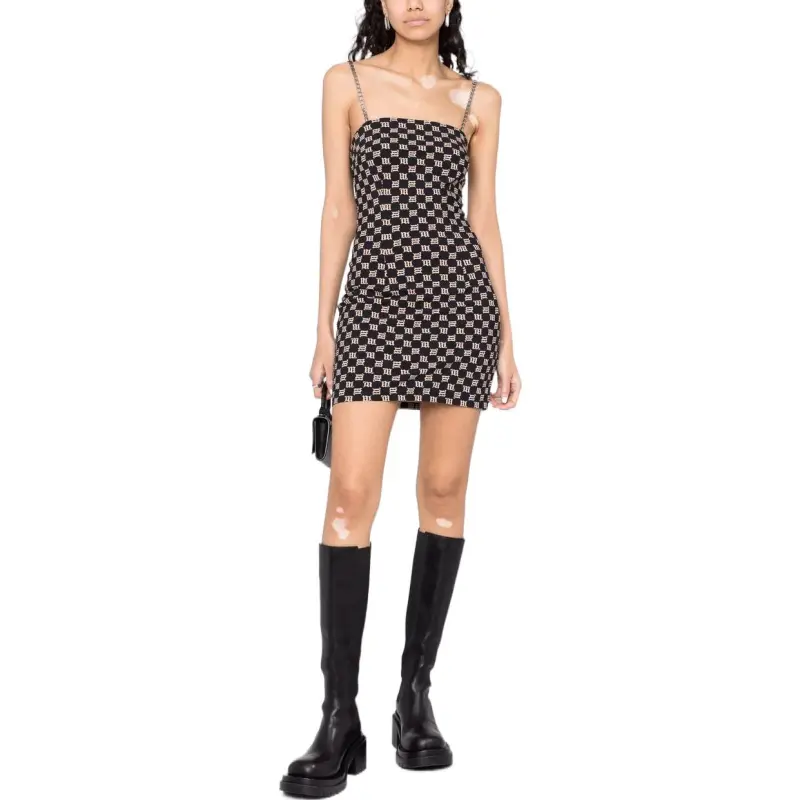 Misbhv Monogram Sleeveless Mini Dress-5