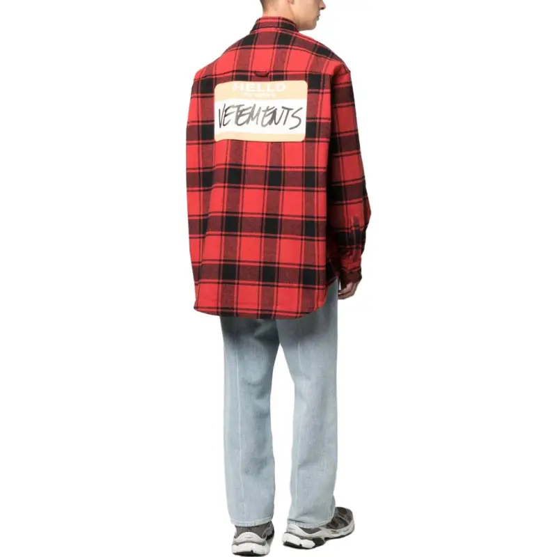 Vetements Shirts Men Red-3