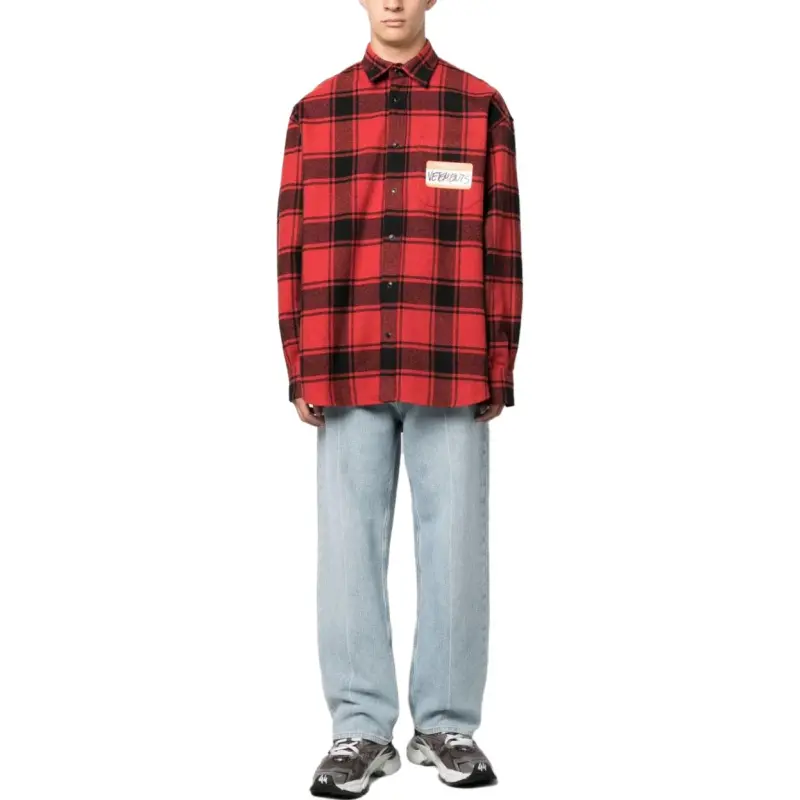 Vetements Shirts Men Red-2