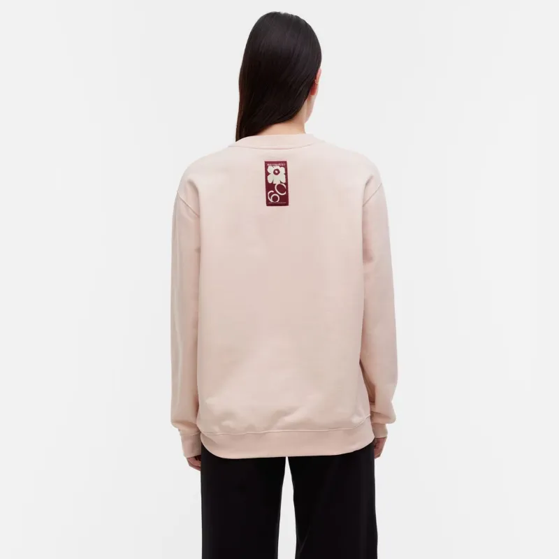 Marimekko Sweatshirt Unisex Light Rose Red-3