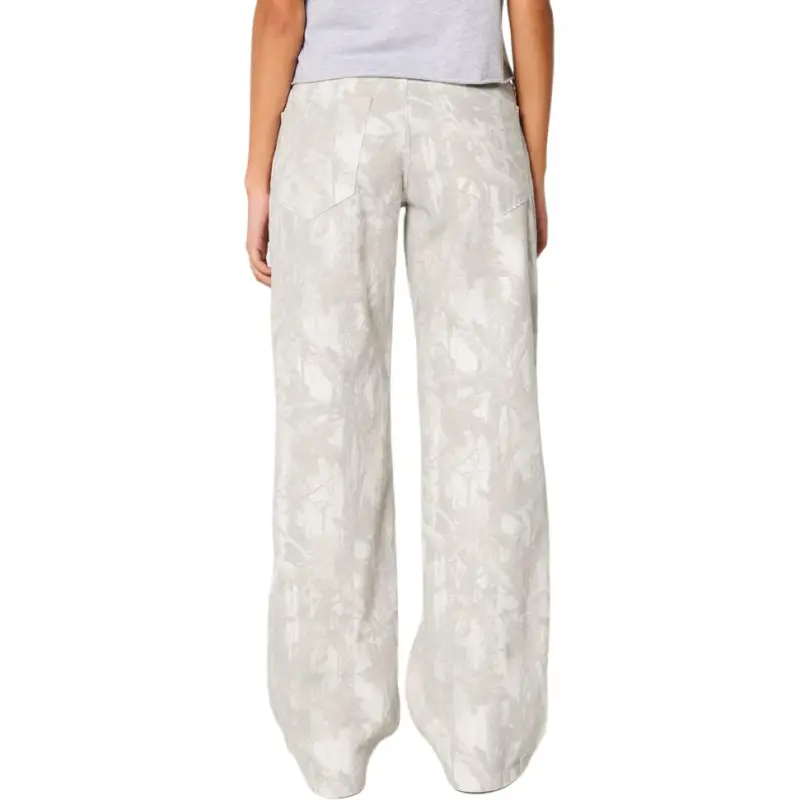 Hollister Jeans Women's Cream All Over Print-2