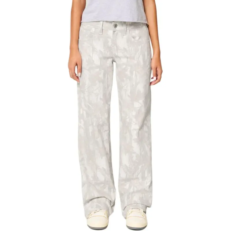 Hollister Jeans Women's Cream All Over Print-1