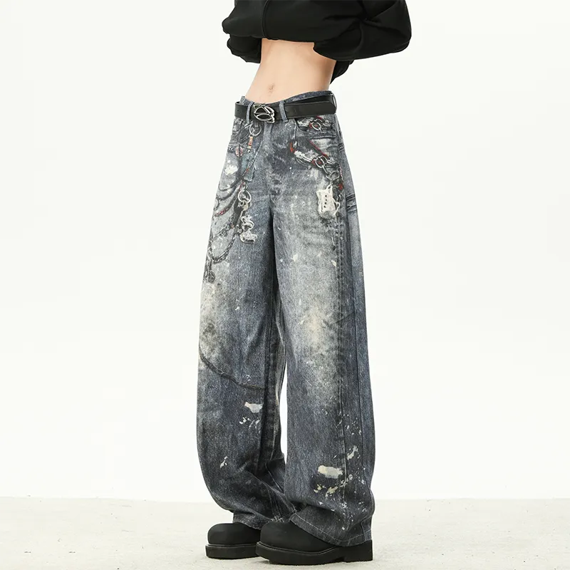 FALIAMS Jeans Unisex Blue-4