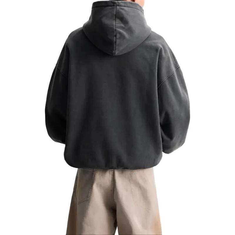 ZARA New Year Sweatshirts Men Coal Gray-4