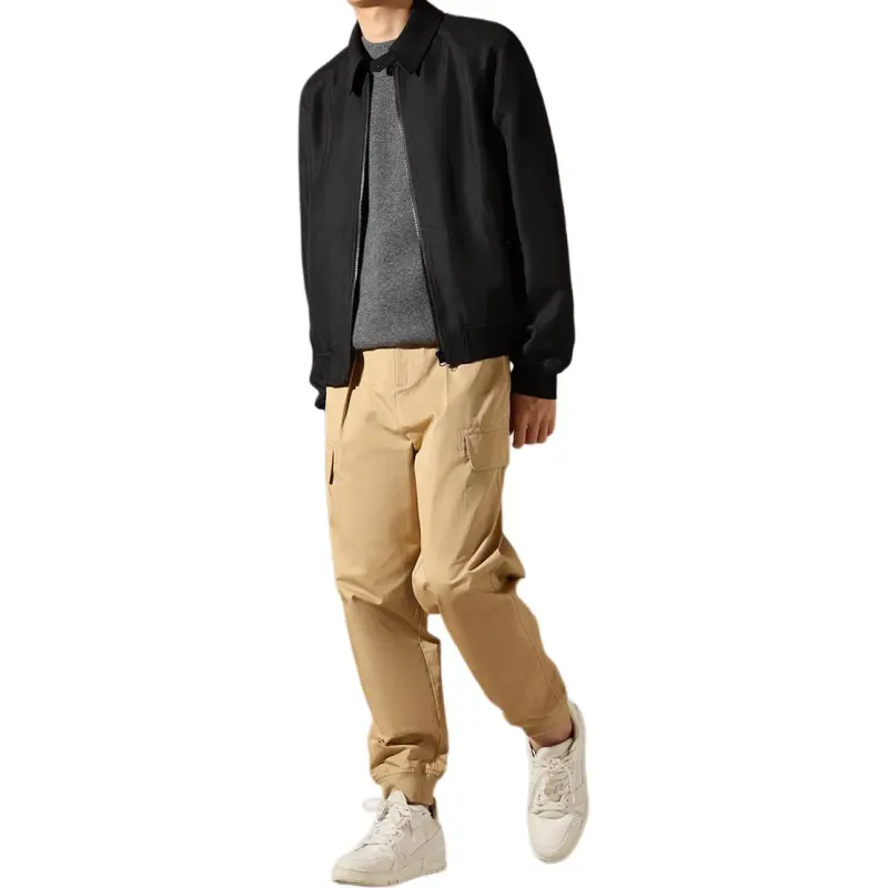 Hacikis Jackets Coats Men's Black-3