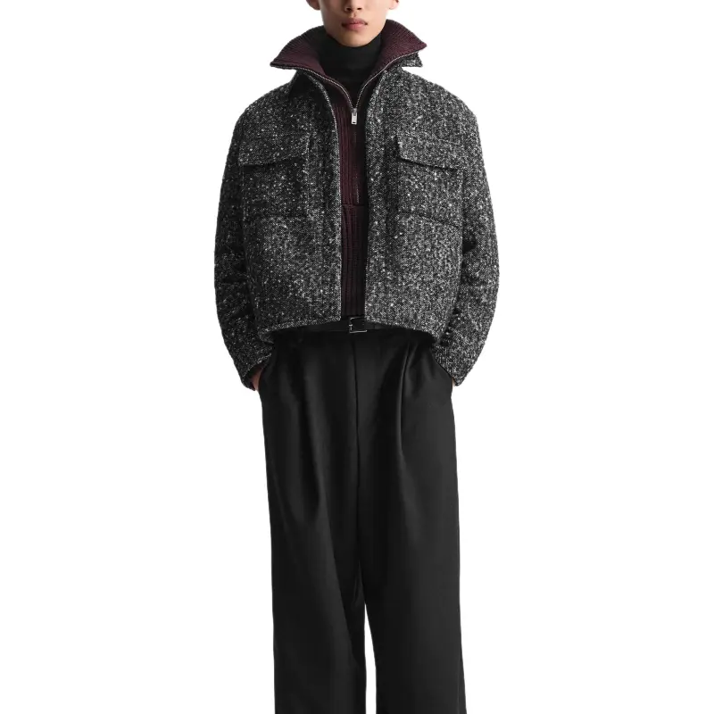 ZARA Jackets & Coats Men's Black/White-3