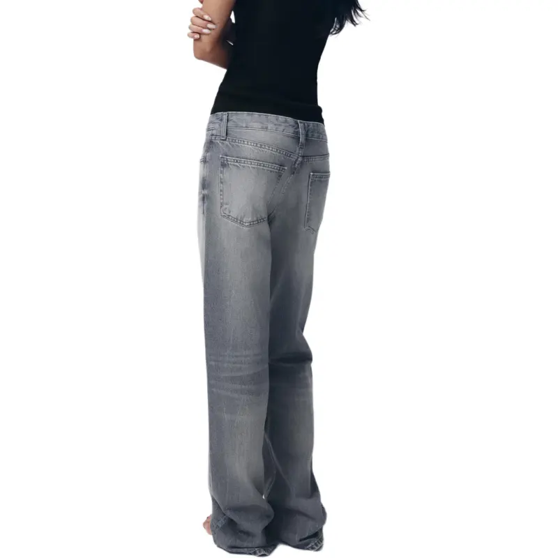 ZARA Trf Jeans Women's Gray-4