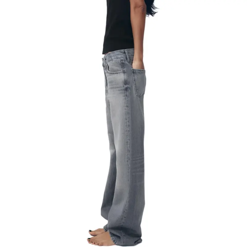ZARA Trf Jeans Women's Gray-5