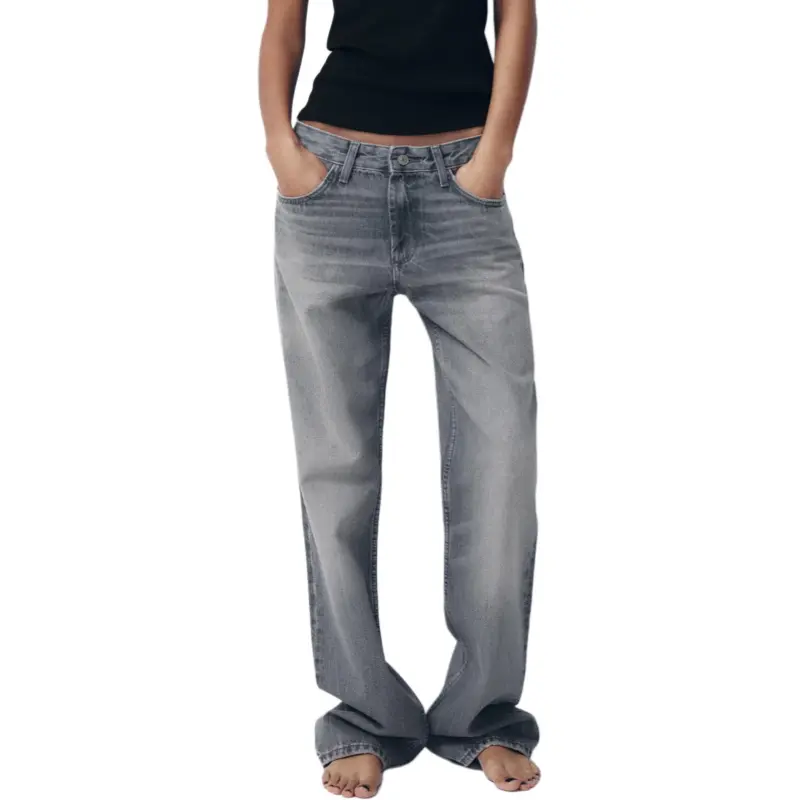 ZARA Trf Jeans Women's Gray-2