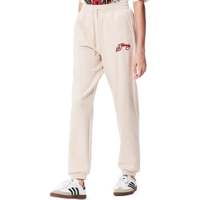Ed Hardy FW24 Casual Pants Women's Almond-4