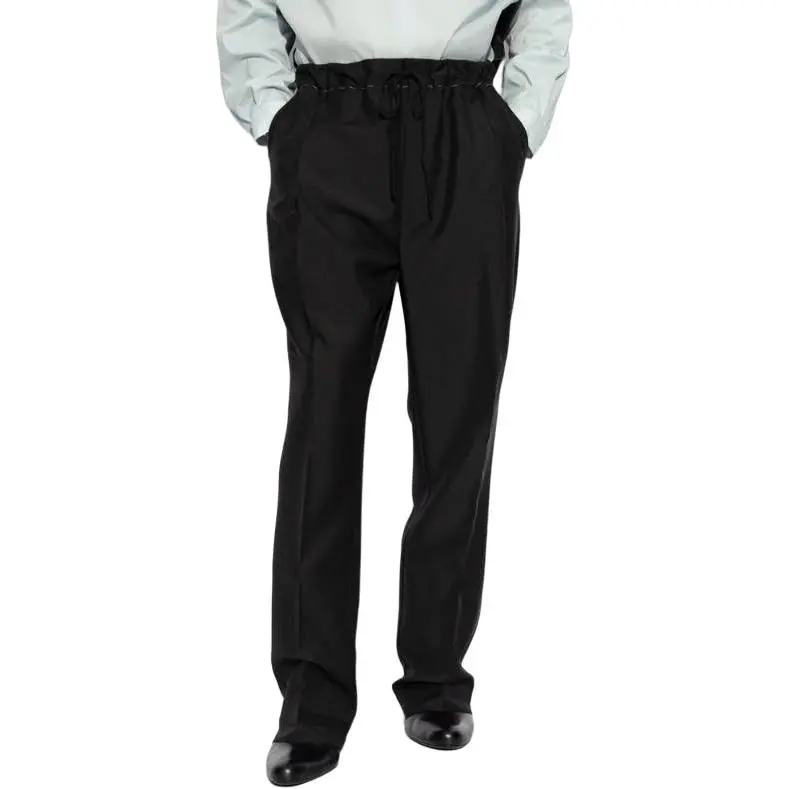 Maison Margiela Creased Stitch Detailed Trousers-1