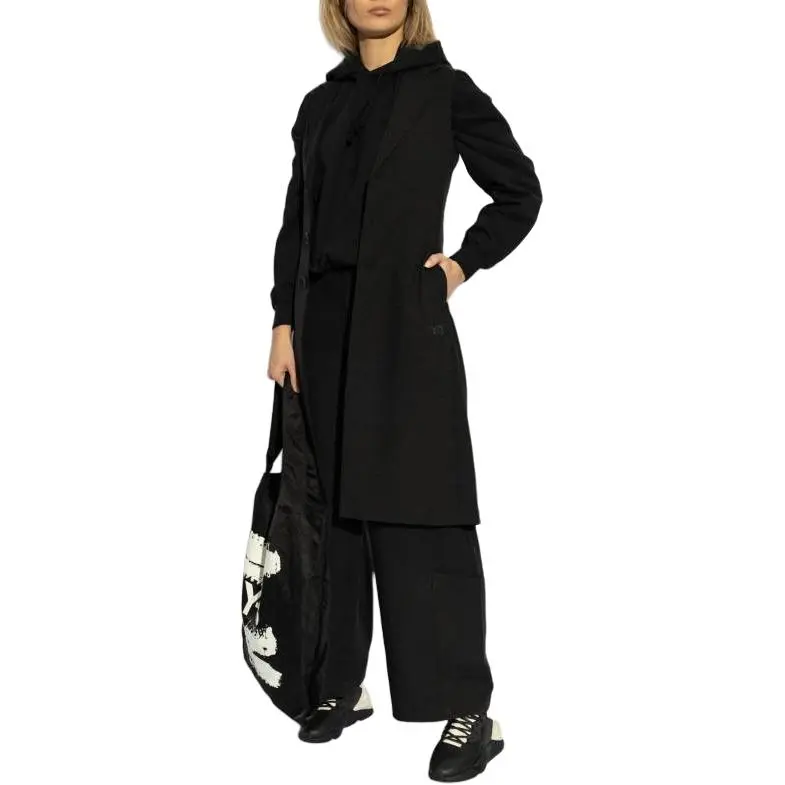 Adidas Women's Y 3 Uniform Wide Leg Trousers Black-3