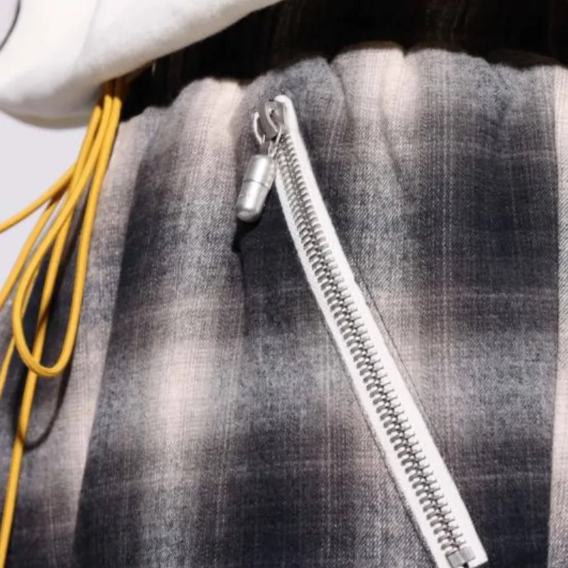 RHUDE Plaid Logo Shorts-4