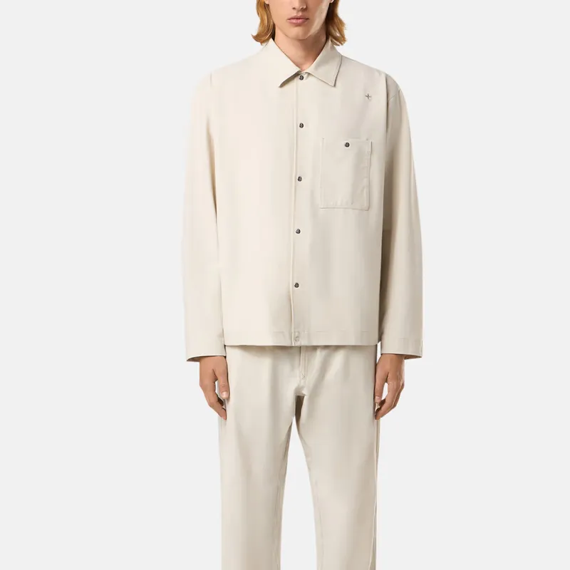 STONE ISLAND Logo embroidered Overshirt-2