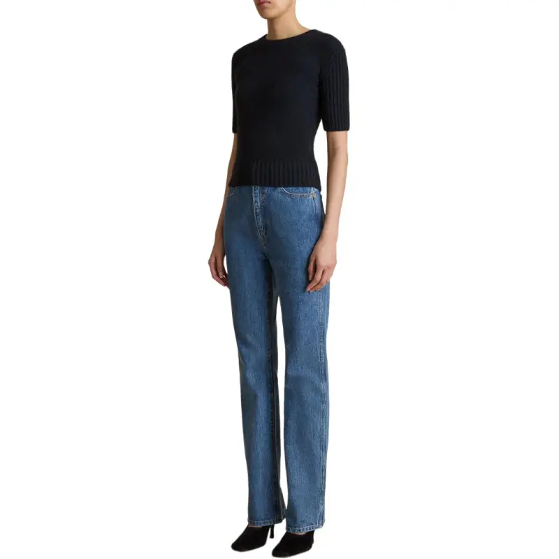 KHAITE Mia Short Sleeved Jumper-2