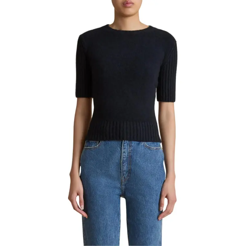 KHAITE Mia Short Sleeved Jumper-3