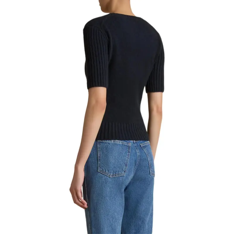KHAITE Mia Short Sleeved Jumper-1