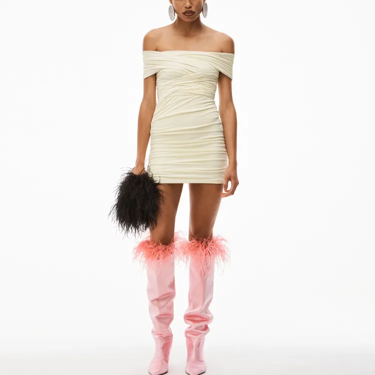 Alexander Wang Off shoulder Mini Dress-3