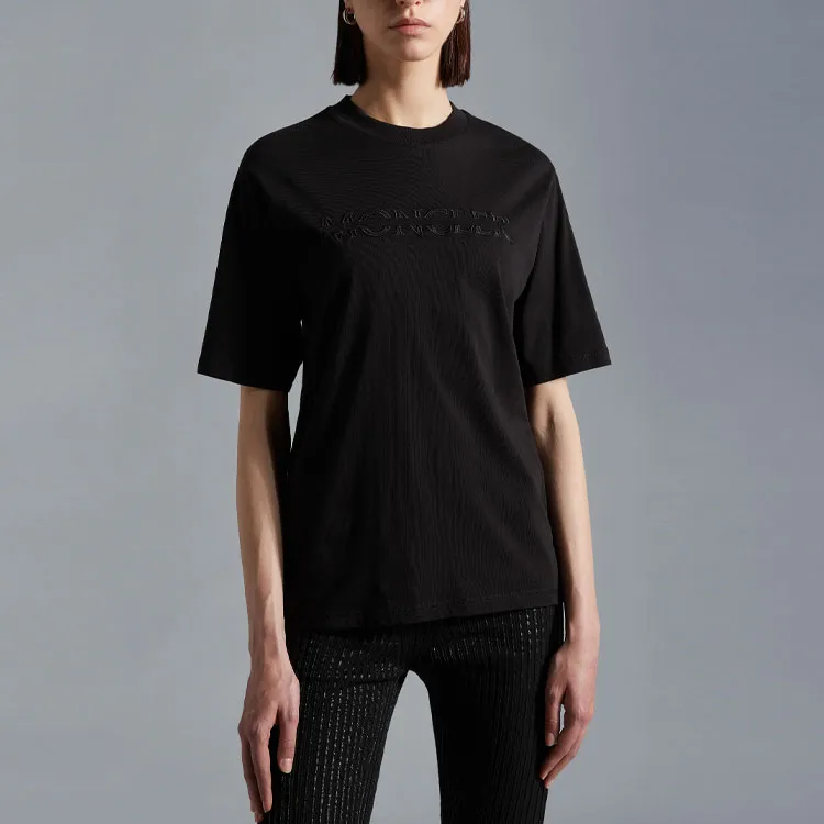 Moncler Logo-Embroidered Roundneck Top-1